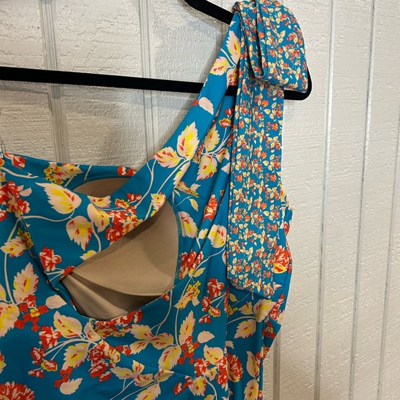 NEW Summersalt X Diane Von Furstenberg Bow Shoulder One Piece Swimsuit, size 12. - Picture 6 of 9